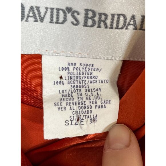 Retro Babydoll Tank Midi Orange 16 Floral Festive Wedding Classic Chic Boho 80s - Picture 6 of 10